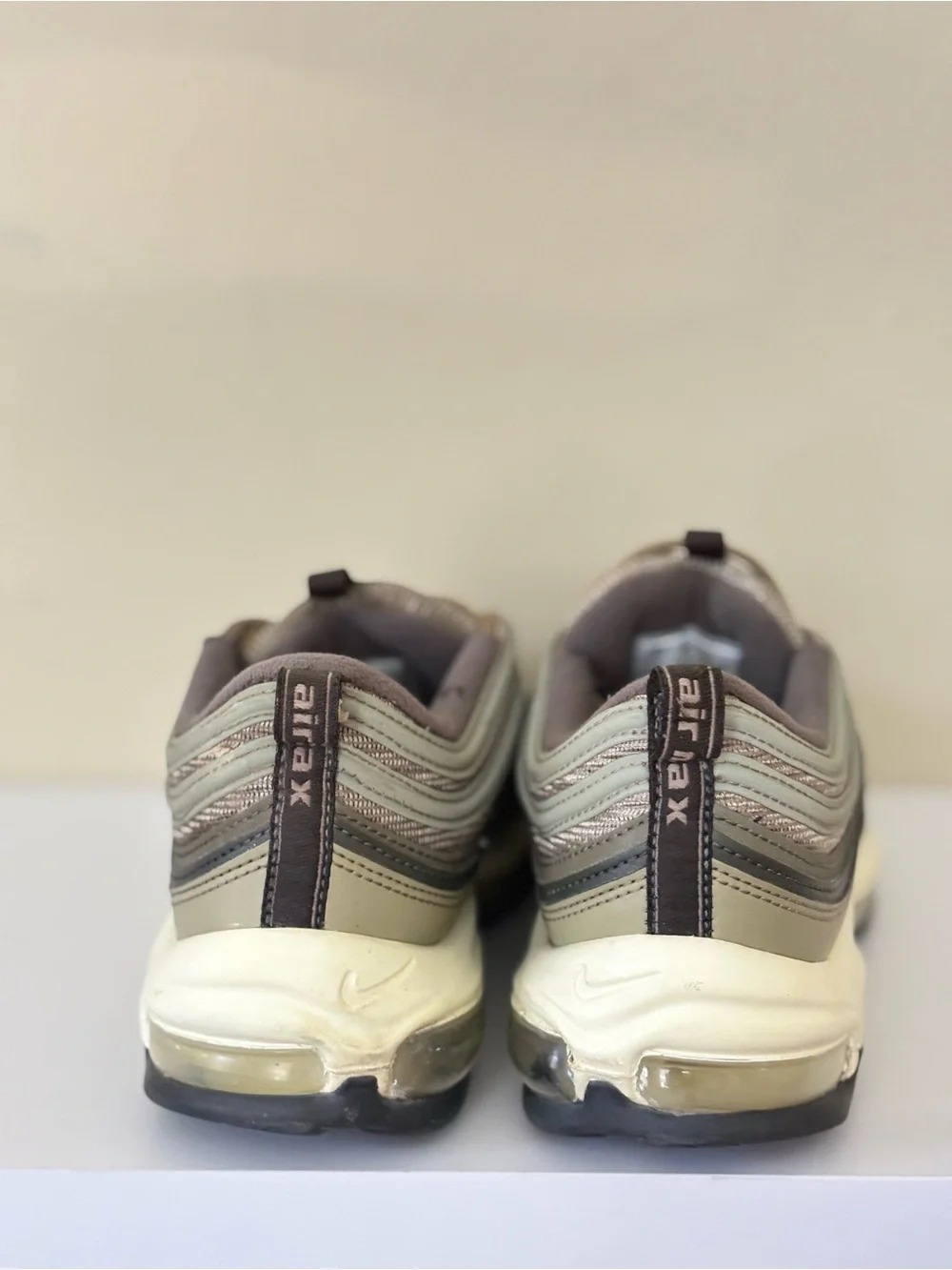 Nike Air Max 97 in Olive Green and Beige